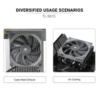 Thermalright TL-9015R CPU ventilátor 90 mm, 15 mm slim, 4 tűs PWM, 2700 RPM 7
