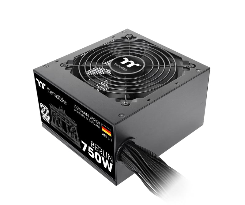 Napájací zdroj Thermaltake Berlin 750W | ATX 3.1 | 12V-2x6 Pin | certifikácia 80Plus White | tichá prevádzka | German Series