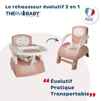 Thermobaby Detský podsedák na stoličku – Púdrovoružový podsedák pre batoľatá 2