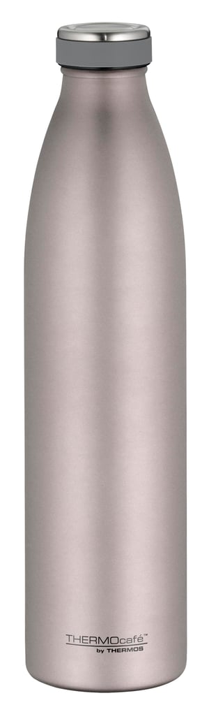 Termos THERMOcafé by THERMOS TC Bottle, oțel inoxidabil, roz mat, 1 L - menține 12 ore cald, 24 ore rece, potrivit pentru băuturi carbogazoase, etanș