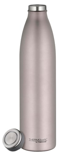 Termoska THERMOcafé by THERMOS TC Bottle, matná ružová, nehrdzavejúca oceľ, 1 l – 12 hodín teplé, 24 hodín studené, vhodná na sýtené nápoje, nepriepustná 2