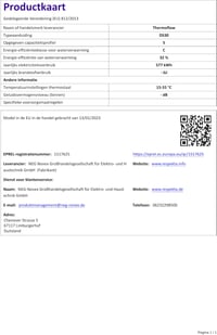 Thermoflow DS30 Bojler za toplu vodu 30 litara, pod pritiskom, utični, grijač vode do 75°C, priključak G 1/2 cola, za kuhinju, umivaonik, tuš 8