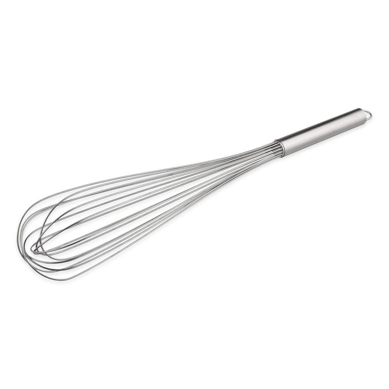 Tel de bucătărie Thermohauser din oțel inoxidabil, 55 cm, 16 fire, cu mâner metalic și agățătoare, argintiu