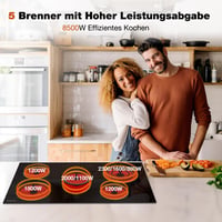 ThermoMate CHTB915 90 cm-es üvegkerámia főzőlap 5 zónás érintésvezérlés 2