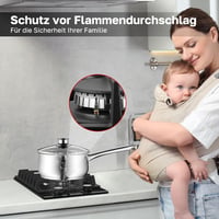 ThermoMate GHBG302 2 égős beépíthető gázfőzőlap 30 cm, propán és földgáz, üveg felület, fekete 3