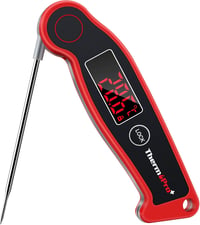ThermoPro TP19 Vízálló Digitális Húshőmérő ±0,5°C Pontossággal, 2-3mp Válaszidővel, Sütéshez, Borhoz, Grillezéshez, LCD Kijelzővel 1
