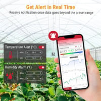 ThermoPro TP358 Bluetooth hőmérő és páratartalom mérő éjszakai fénnyel, időkijelzéssel, ±0,5°C pontossággal, 80m hatótávval hálószobába, iro 7