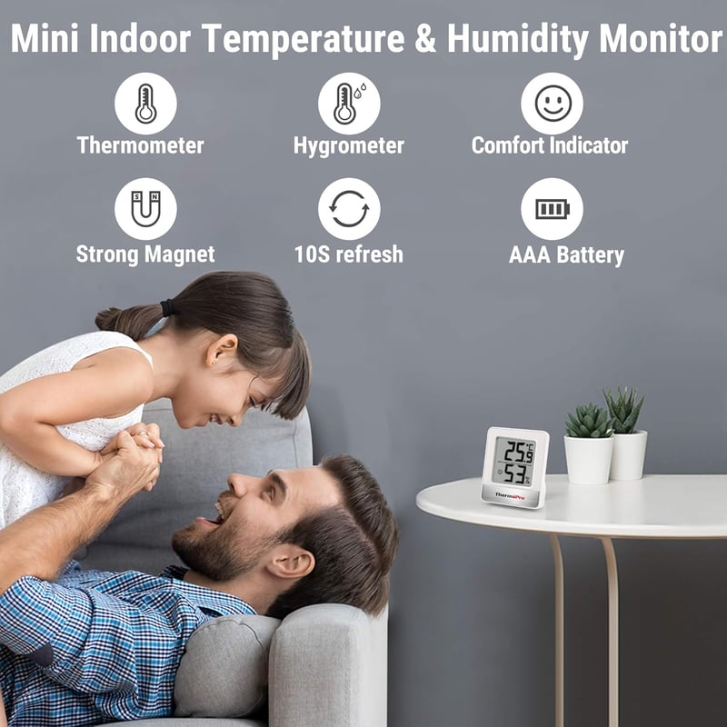 ThermoPro TP49-6 Digitális Hőmérő és Páratartalom Mérő 6 db