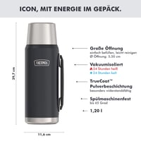 Thermos Icon Termos boca s čašom 1,2 L, 24 sata održavanja topline, grafit mat 3