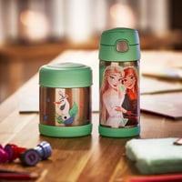 Detská nerezová termoska so slamkou Thermos Kids Funtainer Disney Frozen II, udrží chlad 12 hodín, vhodná do umývačky riadu. 9