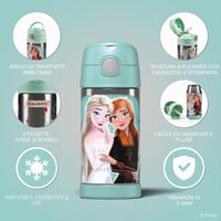 Detská nerezová termoska so slamkou Thermos Kids Funtainer Disney Frozen II, udrží chlad 12 hodín, vhodná do umývačky riadu. 6