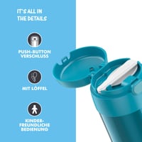 Thermos Kids FUNTAINER posuda za hranu 0,30 L - održava toplinu 5 sati - boja Ocean Teal 4