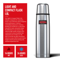 Thermos Light and Compact termos boca od nehrđajućeg čelika, 1 litra, lagan i kompaktan dizajn 2