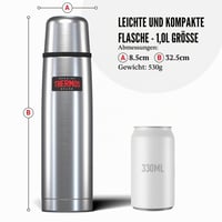 Thermos Light and Compact termos boca od nehrđajućeg čelika, 1 litra, lagan i kompaktan dizajn 4
