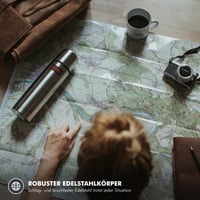Termoska Thermos Light & Compact z nehrdzavejúcej ocele s pohárikom, 0,75 l, brusnicovo červená, 18 h teplé / 24 h studené, vhodná do umývačky riadu 6