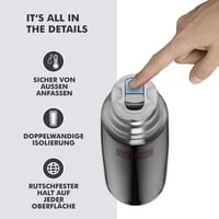 Termos Thermos Light & Compact 0,75 l, menține cald 18 ore, gri stâncă 4