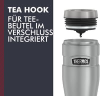 Thermos Stainless King 470ml rozsdamentes termosz bögre, szürke, hőtartó, mosogatógépben mosható - Stainless Steel 4
