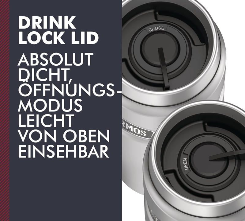 Thermos Stainless King 470ml rozsdamentes termosz bögre, szürke, hőtartó, mosogatógépben mosható - Stainless Steel