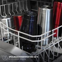 Nerezová termoska Thermos Stainless King červená 1,2 l s pohárom a rukoväťou, 12 h teplá, 24 h studená, vhodná do umývačky riadu, BP 8