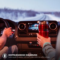 Termoska Thermos Stainless King, nerezová oceľ, matná čierna, 470 ml, hrnček na kávu, 7 h horúce / 18 h studené, vhodná do umývačky riadu, kompletná 7