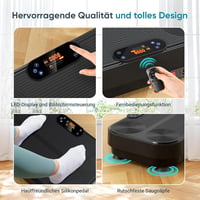 THERUN Vibrációs Tréning Pad 99 Szinttel, Teljes Test Edzéshez és Zsírégető Fitness Eszköz 5