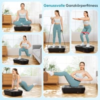 THERUN Vibrációs Tréning Pad 99 Szinttel, Teljes Test Edzéshez és Zsírégető Fitness Eszköz 8