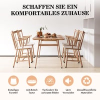 THETAG 18 bucăți capace ovale pentru picioare de scaun, protecție din plastic pentru picioare de scaun de 60x30 mm, protecție pentru podea 3