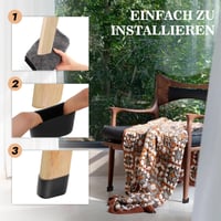 THETAG 18 bucăți capace ovale pentru picioare de scaun, protecție din plastic pentru picioare de scaun de 60x30 mm, protecție pentru podea 4
