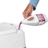 Toaletă portabilă de camping Thetford Porta Potti 145 Qube, alb-gri, 330 x 383 x 427 mm 3