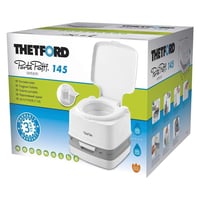 Toaletă portabilă de camping Thetford Porta Potti 145 Qube, alb-gri, 330 x 383 x 427 mm 2