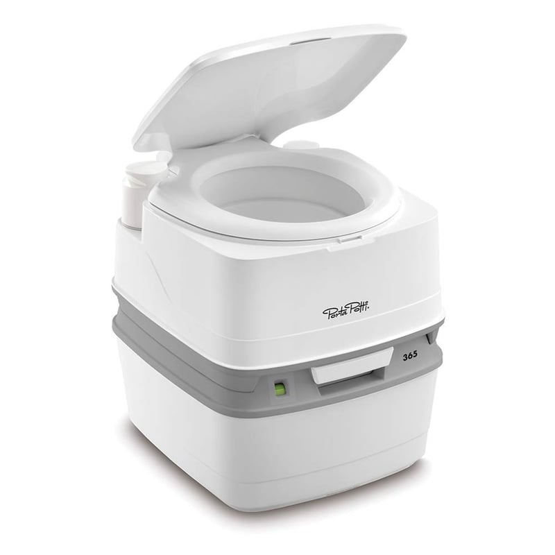 Toaletă portabilă Thetford Porta Potti 365 Qube, alb, 414 x 383 x 427 mm