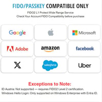 Thetis Pro FIDO2 Biztonsági Kulcs - Kétfaktoros Hitelesítés, NFC Támogatás, USB-A és USB-C Csatlakozók, Windows/MacOS/Linux Kompatibilis 7