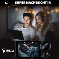 THEXLY Mini Kamera WiFi HD 1080p - Vezeték Nélküli Biztonsági Kamera Élő Közvetítéssel Okostelefonra, Éjjellátó Funkció 7