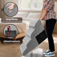 Thihome 4 lépcsős kutyalépcső 50 cm, mosható huzattal, szürke 6