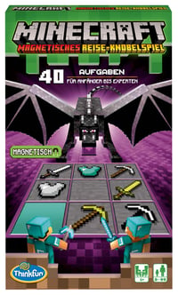 ThinkFun 76402 Minecraft magnetická cestovná hra – logická spoločenská hra pre deti a fanúšikov Minecraftu, ideálna aj ako darček 1