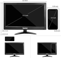 Thinlerain 13.3" hordozható monitor 1366x768 HDMI VGA BNC AV VESA 3