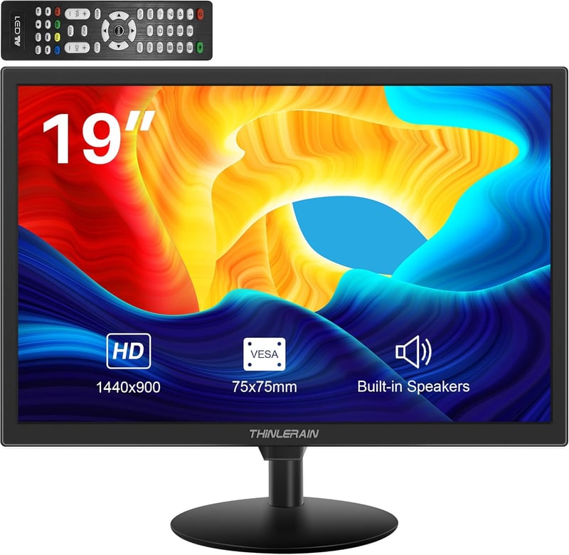 Thinlerain 19" LED Monitor 1440x900 VGA HDMI AV BNC USB beépített hangszóróval