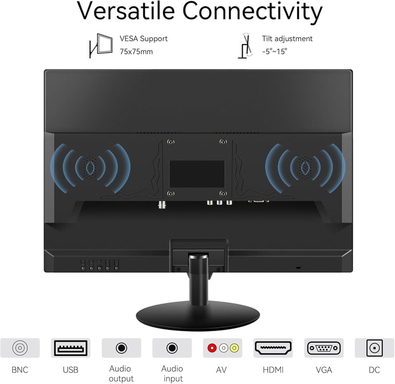 Thinlerain 19" LED Monitor 1440x900 VGA HDMI AV BNC USB beépített hangszóróval