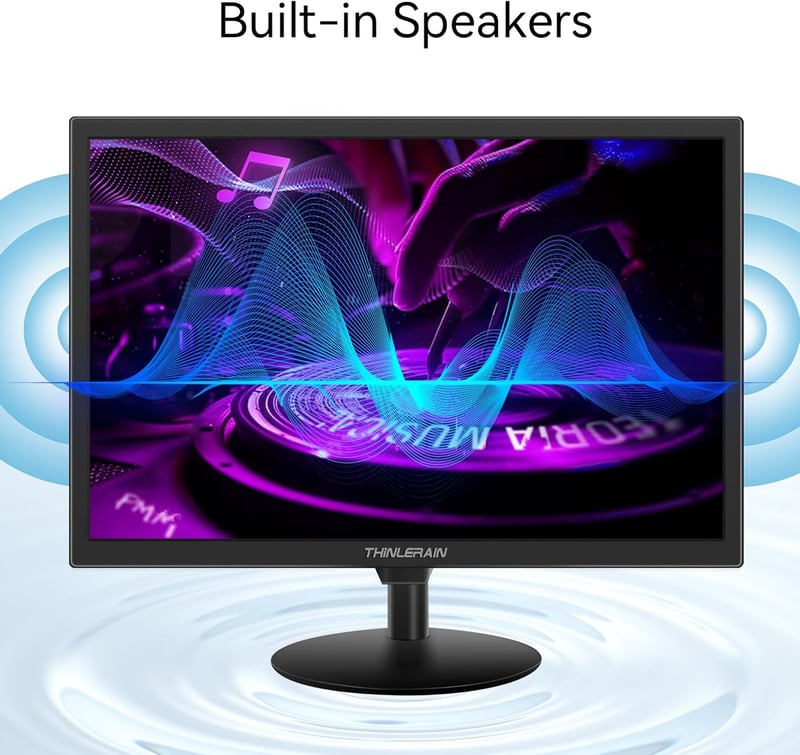 Thinlerain 19" LED Monitor 1440x900 VGA HDMI AV BNC USB beépített hangszóróval