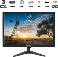 Thinlerain 20" LED Monitor 1600x900 Felbontással - Beépített Hangszóróval, HDMI/VGA/BNC/AV Csatlakozókkal, Fire Stick Kompatibilis, VESA Rög 3