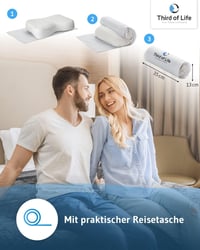 Third of Life nyakpárna memóriahabbal, bambusz szénnel és aloe vera huzattal 6