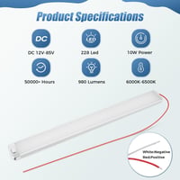Thlevel 228LED Lakóautó Beltéri Lámpa 12V-85V 10W 1000LM Kapcsolóval 2db 4