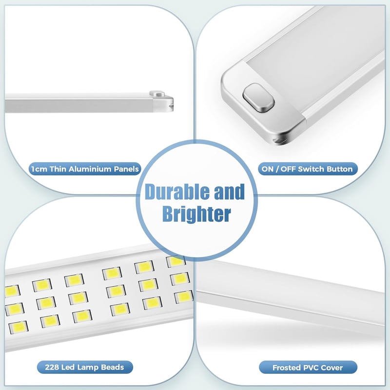 Thlevel 228LED Lakóautó Beltéri Lámpa 12V-85V 10W 1000LM Kapcsolóval 2db