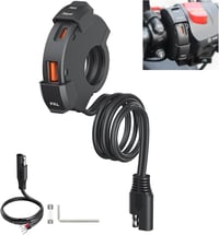 Thlevel Motocyklová USB nabíjačka 12V USB-C zásuvka 48W – Nabíjací adaptér na motorku do autozapaľovača 1