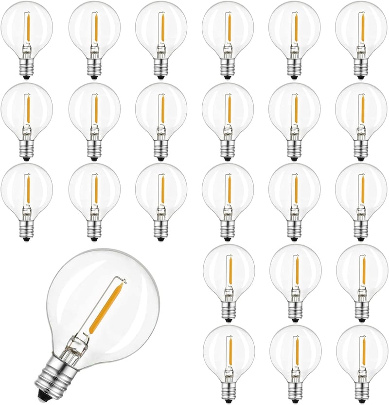 Thokono G40 LED izzó csere, E12 foglalat, IP44, meleg fehér - 25 db