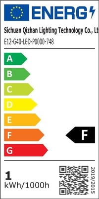 Thokono G40 LED izzó csere, E12 foglalat, IP44, meleg fehér - 25 db 8