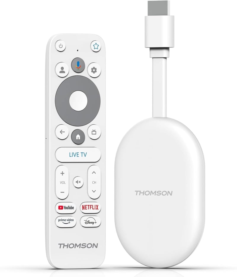 Thomson Go Cast 150 streaming dongle - Google TV, 4K UHD, Dolby Atmos