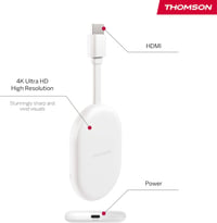 Thomson Go Cast 150 streaming dongle - Google TV, 4K UHD, Dolby Atmos 3