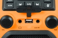 Thomson WKR60BT Bluetooth építési helyszíni rádió hangszóró 30W - narancssárga 3
