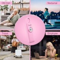 Thopeb Önvédelmi Kulcstartó Nőknek - 130 dB Hangos Riasztó, LED Villogó Fény, Vészjelző, Segélyhívó, Rózsaszín 9